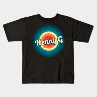 Graphic Kenny G Name Retro Vintage Circle Kids T-Shirt